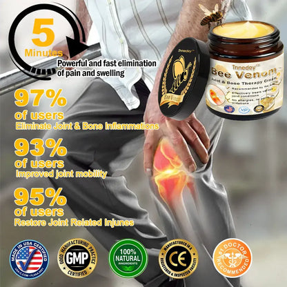 Bee Venom Arthritis Therapy Cream(𝐒𝐩𝐞𝐜𝐢𝐚𝐥𝐢𝐳𝐢𝐧𝐠 𝐢𝐧 𝐨𝐫𝐭𝐡𝐨𝐩𝐞𝐝𝐢𝐜 𝐜𝐨𝐧𝐝𝐢𝐭𝐢𝐨𝐧𝐬 𝐚𝐧𝐝 𝐣𝐨𝐢𝐧𝐭 𝐩𝐚𝐢𝐧 & AAOS recommends)