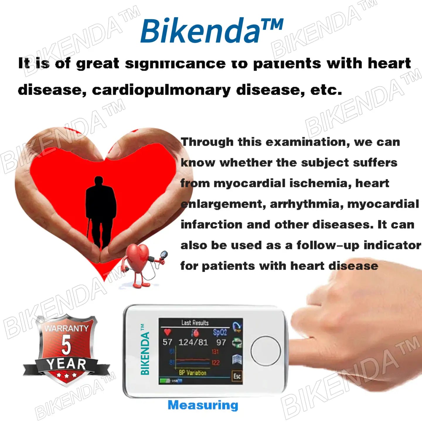 [99.9% Accuracy] Bikenda™ Non-Invasive Blood Glucose Meter (Powerful 8-in-1 detection)+ Exclusive Gift