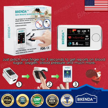 [OFFICIAL STORE]: Bikenda™ Smart & Multifunctional Non-Invasive Blood Glucose Meter - Recommended by A.M.A.