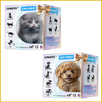 【LunaFex® Official Store】LUNA the Robot Cat 😺& TOBY the Robot Dog🐶 – Perfect Pet Duo for Kids & Family – Last Day for Sale!