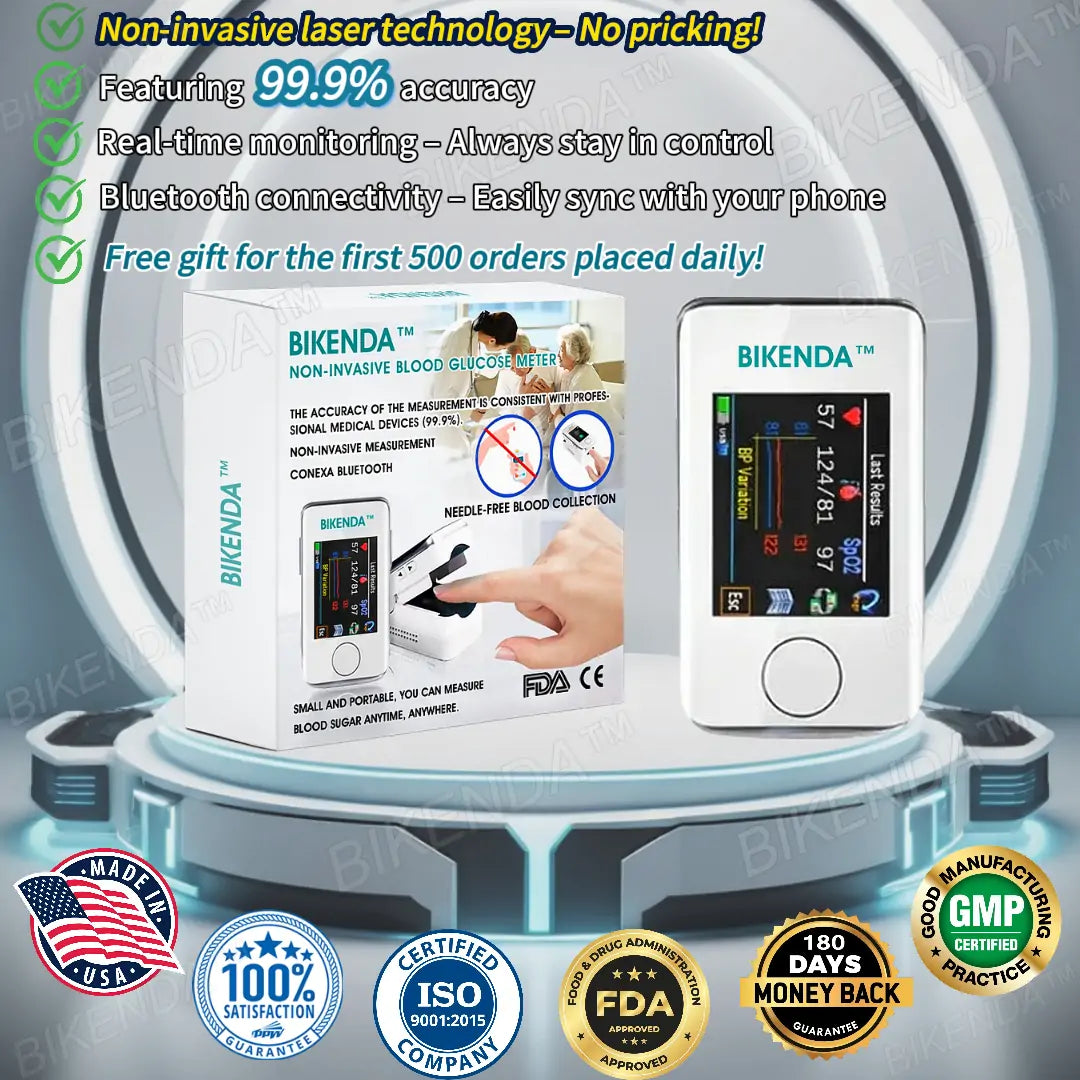 [99.9% Accuracy] Bikenda™ Non-Invasive Blood Glucose Meter (Powerful 8-in-1 detection)+ Exclusive Gift