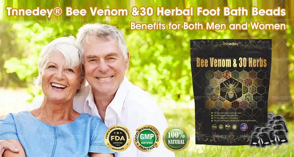 Last day to get 70% OFF: Tnnedey® Bee Venom & 30-Herb Detox Foot Soak Beads for Body Sculpting- Recommended by the America Lymphatic Academy (ALA) 🧀